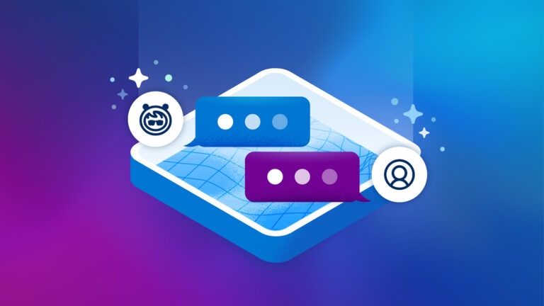 Image shows two chat bubbles between Astro and a customer.