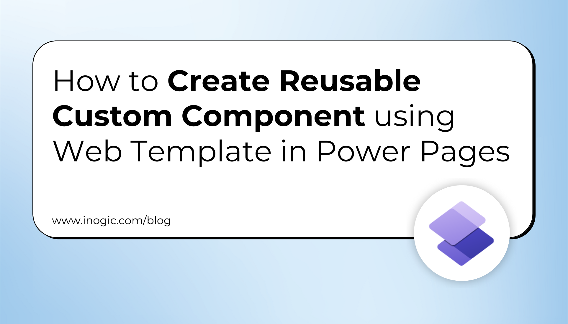 Web Template in Power Pages
