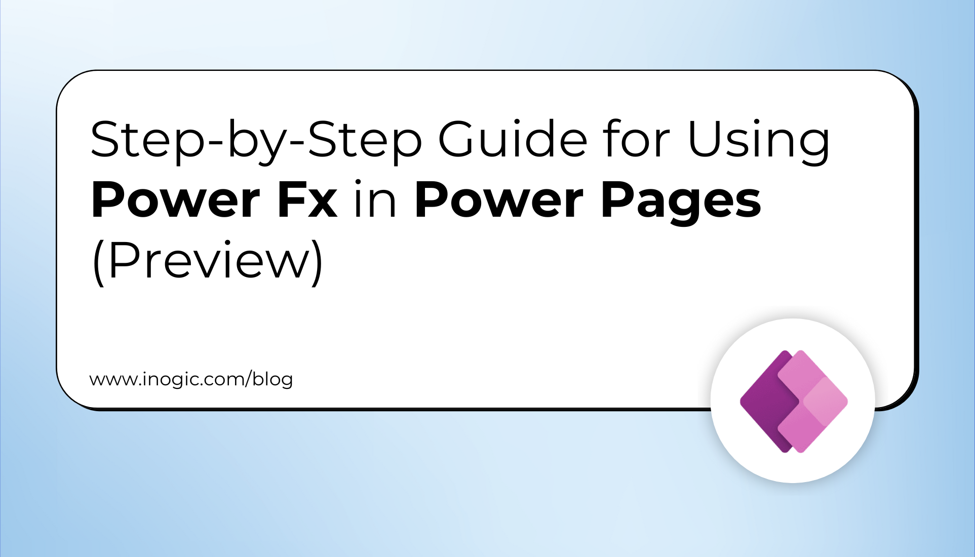 Power Fx in Power Pages