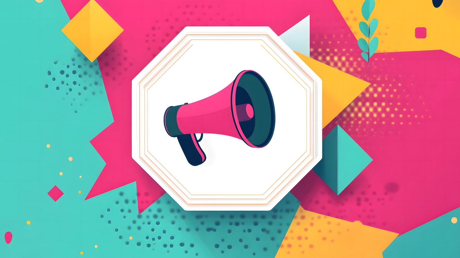 Illustration showcasing a megaphone representing Call to action for small business.