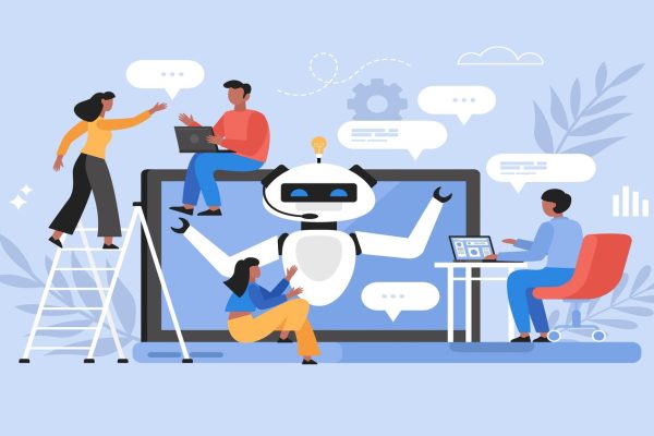 AI literacy in action—humans and AI collaborating seamlessly.