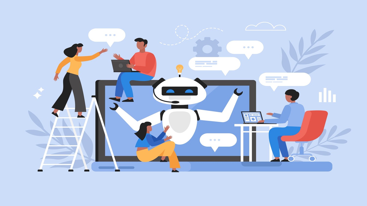 AI literacy in action—humans and AI collaborating seamlessly.