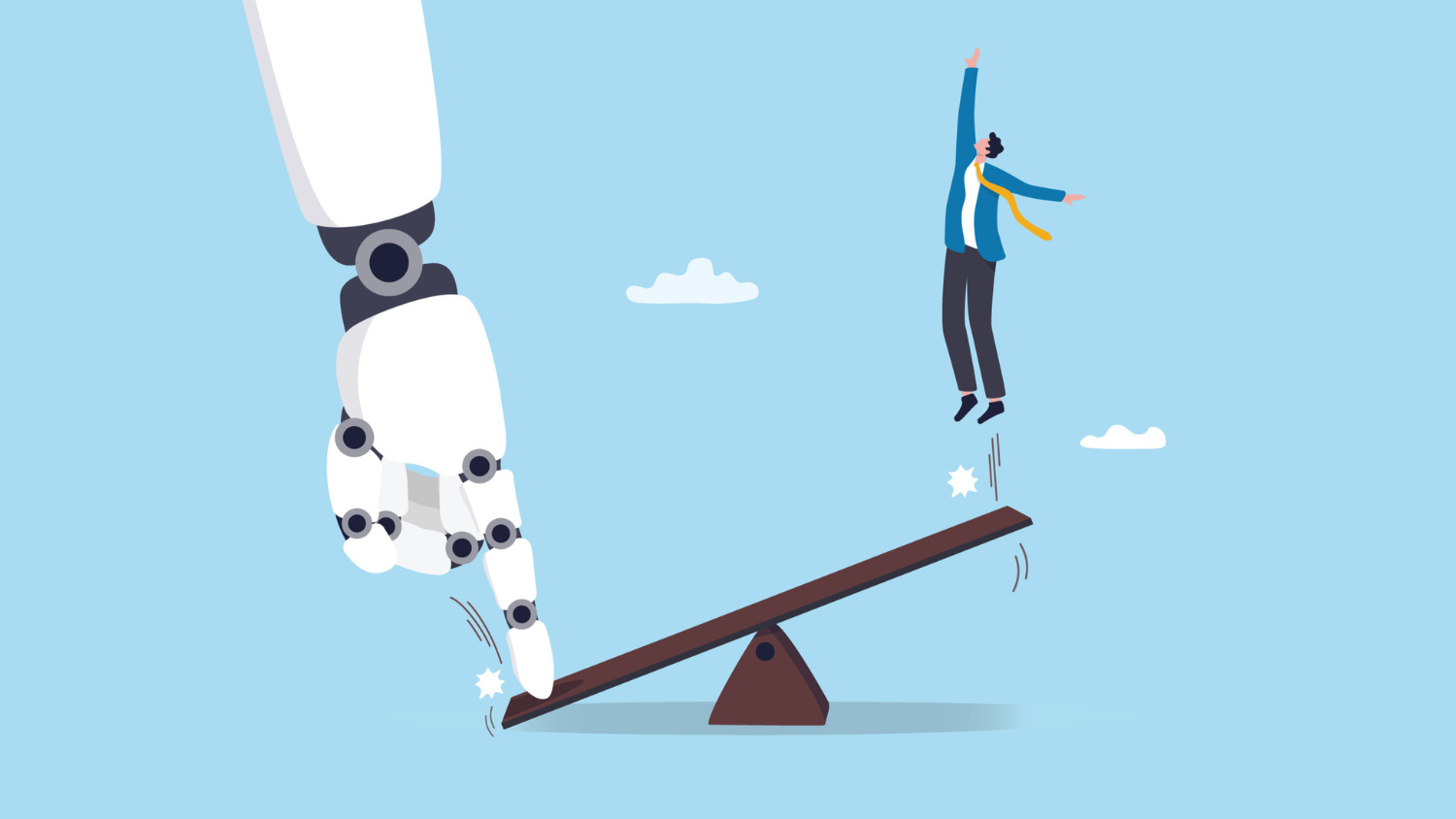 A person is propelled upward after they set up an Agent strategically.