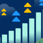 Bar chart of revenue going up over time