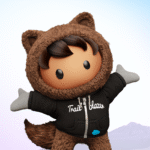 Illustration of Astro, the Salesforce character, standing with his arms open