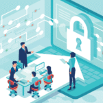 Illustration of team working on security // Security Careers: A Day in the Life of a CSIRT